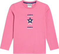 Picture of T-SHIRT A MANICA LUNGA JUNIOR DIADORA LOGO CHATEAU PINK 102.180959 50149