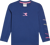 Picture of T-SHIRT A MANICA LUNGA JUNIOR DIADORA LOGO SALTIRE NAVY 102.180959 60024