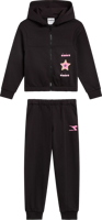 Immagine di TUTA JUNIOR DIADORA HD FZ LOGO BLACK 102.180962 80013