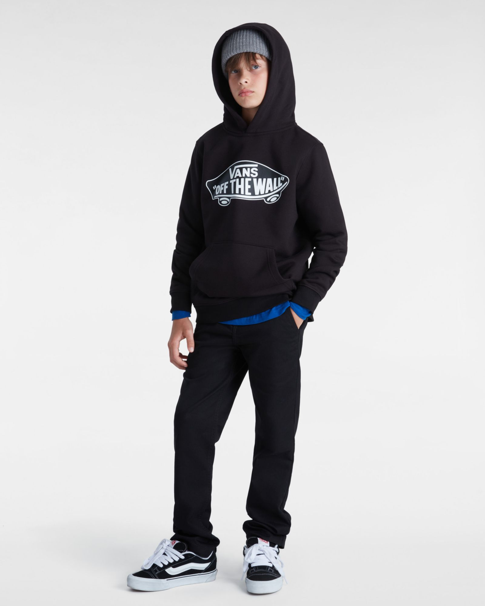 FELPA JUNIOR VANS STYLE 76 PO VN000JYD BLK Tecnica Sport