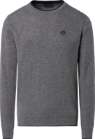 Picture of MAGLIONE DA UOMO NORTH SAILS CREWNECK 12GG MEDIUM GREY MELAN 699775 0928