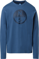 Immagine di T-SHIRT A MANICA LUNGA DA UOMO NORTH SAILS GRAPHIC DARK DENIM 692850 0787