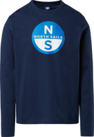 Immagine di T-SHIRT A MANICA LUNGA DA UOMO NORTH SAILS GRAPHIC NAVY BLUE 692850 0802