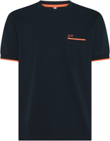 Immagine di T-SHIRT A MANICA CORTA DA UOMO SUN68 PIQUET SMALL STRIPE FLUO T35124 07
