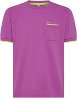 Immagine di T-SHIRT A MANICA CORTA DA UOMO SUN68 PIQUET SMALL STRIPE FLUO T35124 72