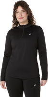 Picture of T-SHIRT A MANICA LUNGA DA RUNNING DA DONNA ASICS CORE LS 1/2 ZIP INTER TOP 2012D294 001
