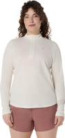 Picture of T-SHIRT A MANICA LUNGA DA RUNNING DA DONNA ASICS ICON 1/2 ZIP LS TOP 2012D175 100