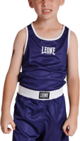 Immagine di CANOTTA DA BOXE JUNIOR LEONE DOUBLE FACE SINGLET AB214J 21-BLU-ROS
