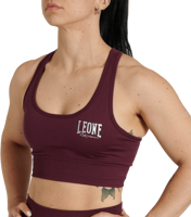 Picture of TOP DA BOXE DA DONNA LEONE TOP LOGO ABX116 75-MELANZA
