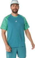 Immagine di T-SHIRT A MANICA CORTA DA PADEL DA UOMO ASICS PADEL COURT ALL OVER PRINT 2041A385 300